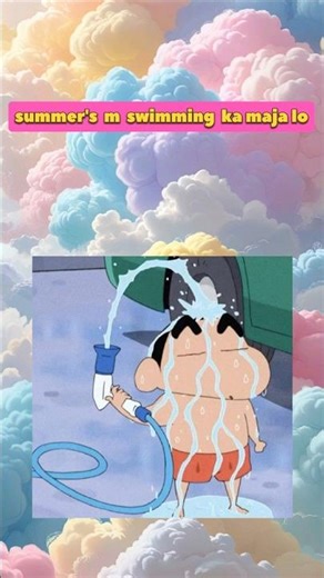 shinchan ke sath swimming 🏊🧩#shinchanlover #swimming