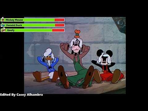 Clock Cleaners (1937) with healthbars