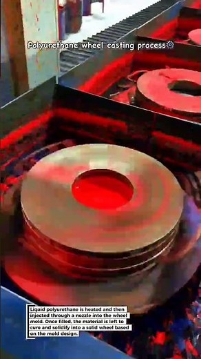 Polyurethane Wheel Casting Process 🔴