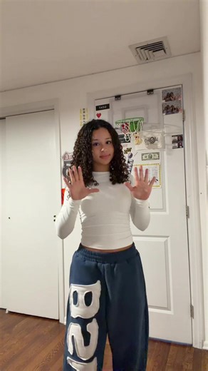 SWEATS FROM @bslm.us 🥹🥹 CODE LEILA #curlyhair #foryou #fyp #loungewear #dance