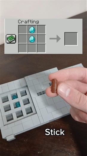 Crafting A Diamond Sword From Minecraft Out Of Lego #minecraft #lego #legominecraft #minecraftlego