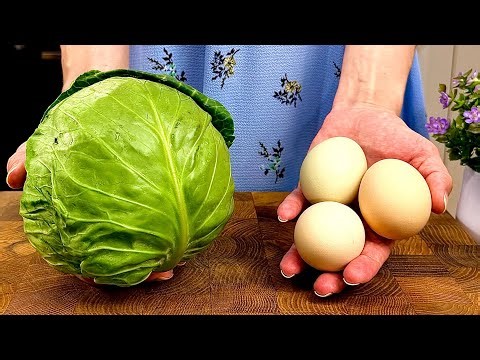 That's the recipe! Cabbage, eggs and chicken fillet! A simple dinner recipe!