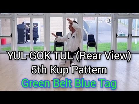 YUL-GOK (Rear View) - ITF Taekwon-Do | 5th Kup Pattern (Green Belt Blue Tag)