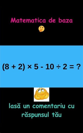 Matematica de baza 🤔 #matematica