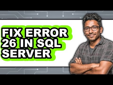 How to Fix Error 26 in Sql Server (only Way)