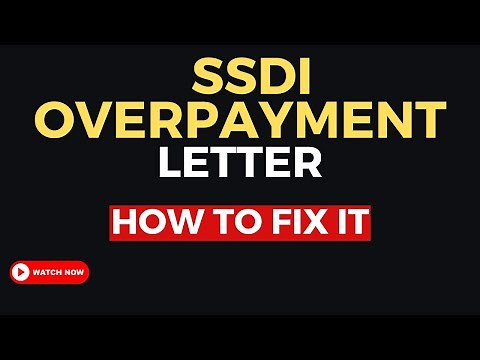 SSDI OVERPAYMENT LETTER - How to FILE AN APPEAL or WAIVER!
