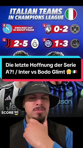 Heute geht’s um die Ehre der Serie A. Inter muss zuhause gegen Bodo Glimt liefern. All-In oder garnichts. Forza Inter! 🖤💙 #inter #bodo #championsleague #fußball #fyp