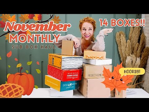 Monthly Subscription Box Haul - November 2023 | New Boxes + Holiday Gifts
