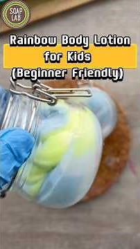 Beginner Friendly Rainbow Body Lotion (for kids)