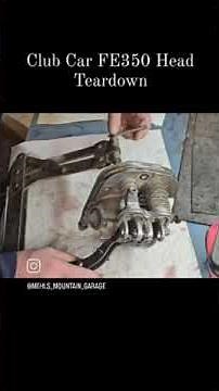 Club Car FE350 Head Teardown, easy! #clubcar #kawasaki #engine