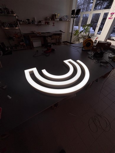 Custom LED Lightbox Sign, Double-sided Logo Sign - Etsy