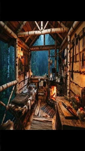 부시크래프트(bushcraft)자작나무 숲속 tree house