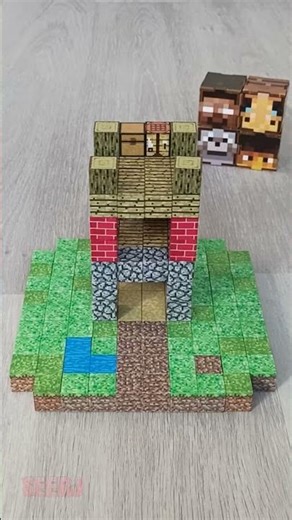 Minecraft Magnetic Blocks: Minecraft Tower of magnetic blocks! #minecraft #minecraftblocks #craftmag