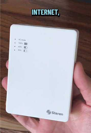 Este es el nuevo mini No-Brake de Steren para que nunca más te quedes sin internet cuando se va la luz en tu casa 🛜😎👨🏻‍💻 Hasta 4 horas de autonomía. Mini UPS para Router 🛜 #steren #nobrake #ups #wifi #tiktokviral