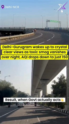 𝗧𝗵𝗲 '𝗔𝘅𝗲' 𝗗𝗿𝗼𝗽 on Instagram: "🎯 After intense protests over rising pollution and AQI levels, the Government of India and Delhi acted swiftly, bringing a dramatic drop in pollution across the NCR. Delhiites were gifted with rare blue skies this Christmas, as high-speed winds cleared away the toxic smog, lowering the AQI from a hazardous 412 to 234. While air quality stations reported improvements, experts caution that this relief might be short-lived as winds are expected to weaken ove