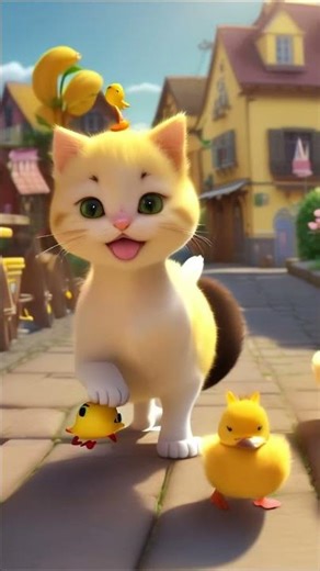 Cute cat #kids #cute #babysongs #baby