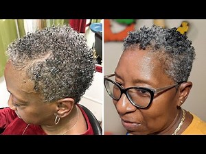 60 Grey Natural Haircuts, Salt and Pepper Hair Trend | Short Hairstyles for OLDER WOMEN OVER 60yrs.
