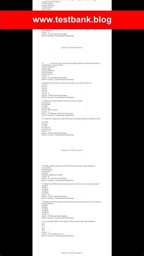 Test Bank for Introduction to Biotechnology 4th Edition by Thieman Test Bank