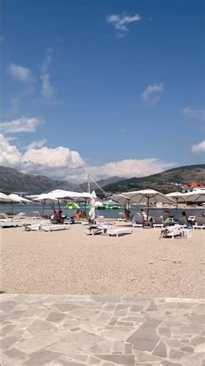 Enjoy the beach 🏖️ #copacabanabeach #croatia #adriaticsea #dubrovnik #beach #trip #holiday