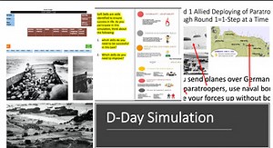 D Day or Normandy Invasion Simulation for World War II
