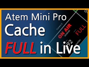 SOLUTION: ATEM Mini Cahche FULL in Live / 라이브에서 캐시 FULL 해결 방법