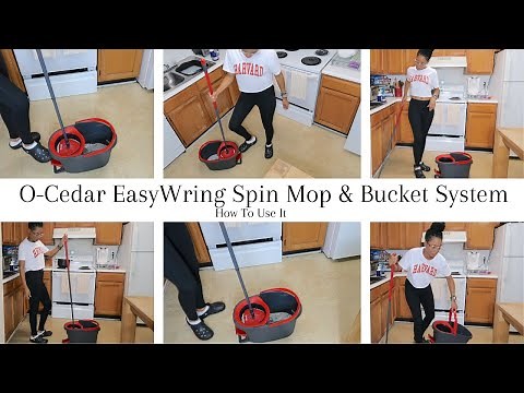 How To Use The O-Cedar Easy Wring Spin Mop & Bucket System | O-Cedar Spin Mop | O-Cedar Mop | DTL