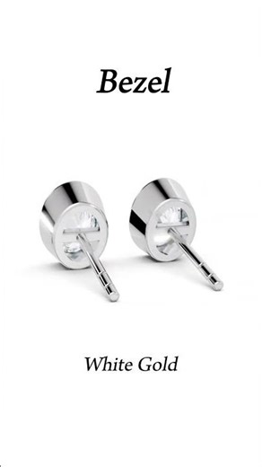 Oval Bezel Diamond Earrings – Minimal Elegance