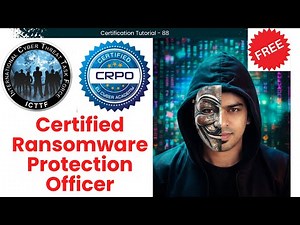 100% FREE Certified Ransomware Protection Officer (CRPO) #CyberSecurity #Ransomware #security #virus
