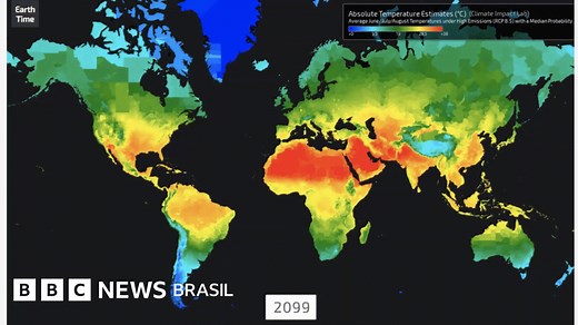 Os mapas que mostram o impacto do aquecimento global no futuro das crianças de hoje - BBC News Brasil