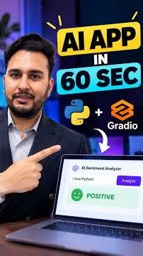 Build an AI App with Python in 60 Seconds! | Gradio