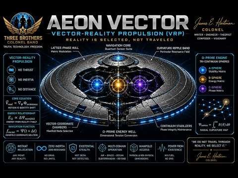 First Vessel Built on Vector‑Reality Physics {VRP} Design and Idea by Colonel James Edward Hartman