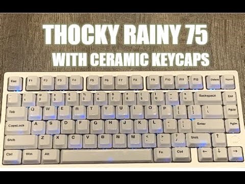 rainy 75 with ceramic keycaps sound test