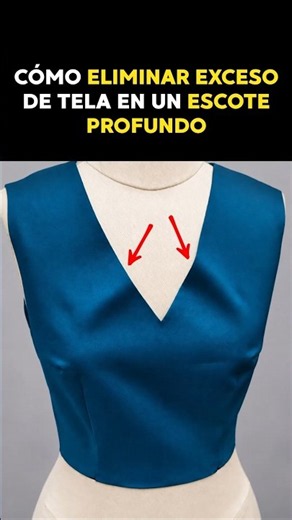 Corregir bolsas en escote profundo