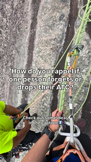 Pisgah Climbing School on Instagram: "This question comes up often so here are some ideas for you: 1. In the video, the climbers have a tandem rappel set up. This technique works really well with a @petzl_official connect adjust. Attach one climber to the end of your tether and extend your rappel device out with a clove hitch. There are lots of ways to set this up with different material - test them out in a controlled setting before trying them in a consequential situation! *with tandem rappell