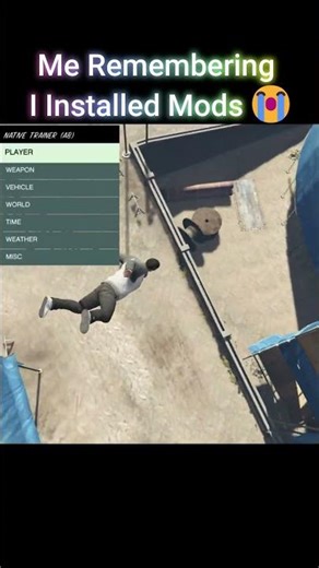 GTA V POV: You Remember Mods Exist at the Last Second 😅 | GTA 5 #shorts