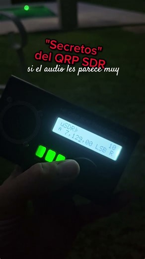 QRP uSDX SDR quick access to modify volume