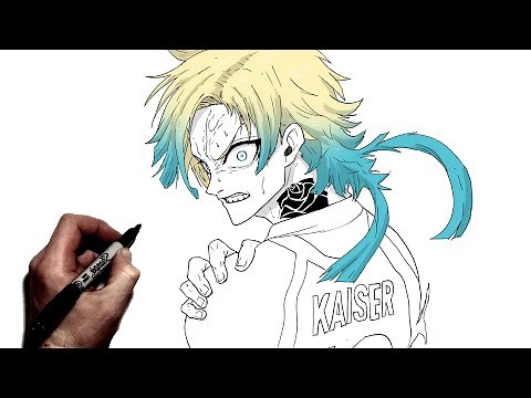 How To Draw Michael Kaiser | Step By Step | Blue Lock