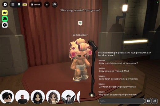 omagah masuk tipi, tau gitu mandi dulu ih:( #robloxpodcast #roblox