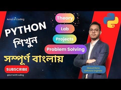 Python Full Course Bangla Tutorial for Beginners Outline