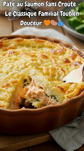 Pâté au Saumon Sans Croûte – Le Classique Familial Tout en Douceur 🧡🥔🐟 La recette compléte dans le premier commentaire 💬 | L’Atelier des Saveurs