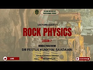 ROCK PHYSICS - LECTURE SERIES 1 | LESSON 7