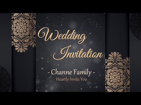 Wedding Invitation video Templates Download II Filmora Template FT05 II filmora Project