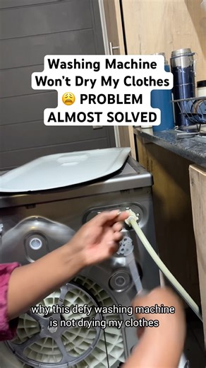 The defy front loader washing machine is not drying my clothes. Reset the Thermostat #laundry #fyp