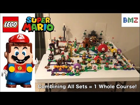 Combining All of The LEGO Super Mario Sets into One Whole Course!