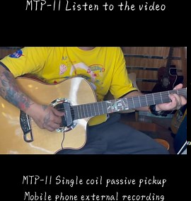 Acoustic Guitar Pickup Set Magnet Soundhole Steel String Guitar Pick Up Tail Pin Audio Output Ballad Play Sing Woody Shell Ukulele High-fidelity Passive Acoustic Pickups (MTP-11)