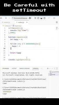 Huge catch about SetTimeout #javascript #coding #programming #webdevelopment