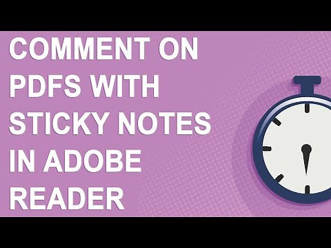 Add comments to PDFs using sticky notes in Adobe Acrobat Reader - works for Windows or macOS (2021)