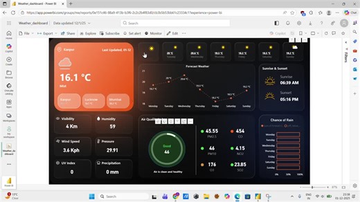 Real-Time Weather Dashboard in Power BI with Weather API | Avichal Srivastava posted on the topic | LinkedIn
