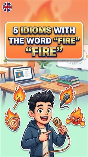 6 Minutes English Podcast: 5 idioms with the word fire
