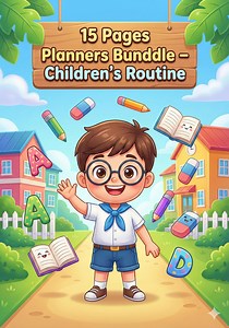 Kids Daily Schedule Chart | Children's Routine Planner (printable) - Etsy